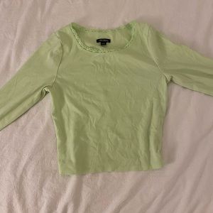 Target neon/ pastel green long sleeve top